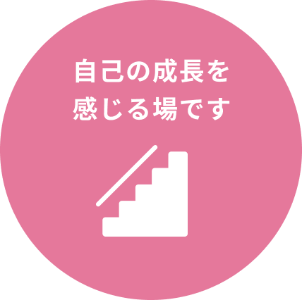 自己の成長を感じる場です